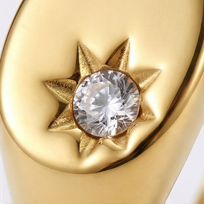 STARLIGHT CLEAR STONE RING
