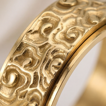 TEXTURED STATEMENT RING