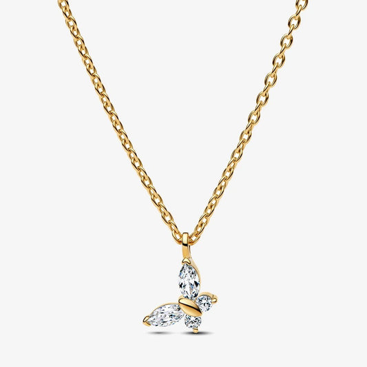 GOLDEN BUTTERFLY SPARKLE NECKLACE