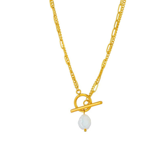 GOLDEN FRESHWATER PEARL NECKLACE