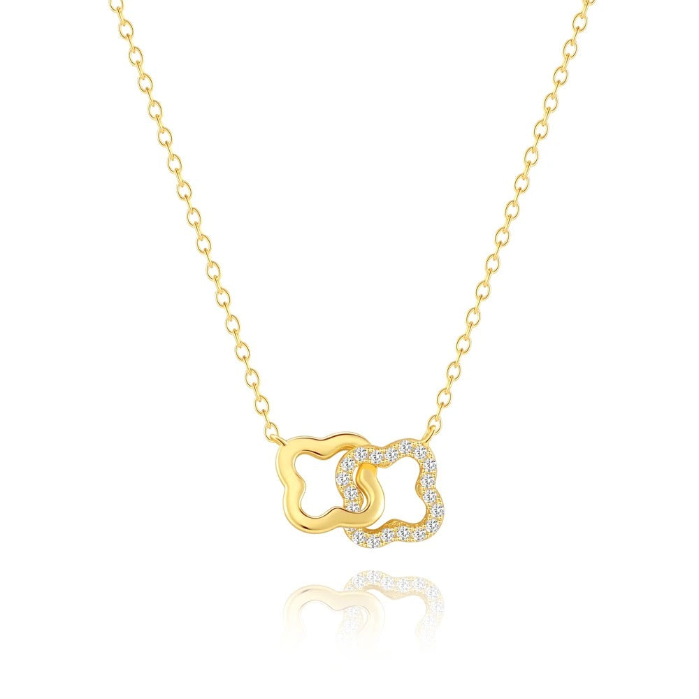 GOLDEN CONNECTED PENDANT NECKLACE